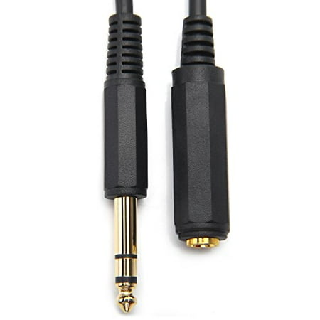 TISINO 15FT 1//4 Inch Male to Female Stereo Extension Cable Gold Plated Quarter inch Headphone Extension Cable Cord